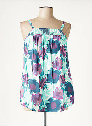 T-shirt / top maternité imprimé fleurs bleu COLLINE femme