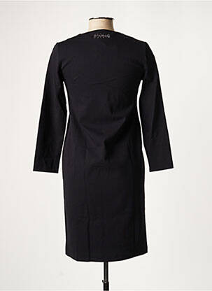 Robe mi-longue manches longues manches longues noir WOLFORD femme