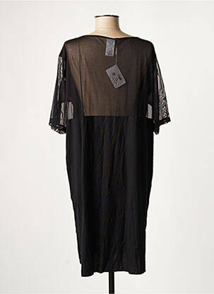 Robe mi-longue manches courtes manches courtes noir WOLFORD femme