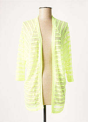 Gilet manches longues col châle jaune O'NEILL femme