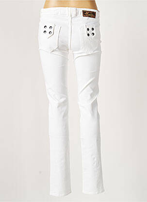 Jeans skinny tissage brut taille basse blanc APRIL 77 femme