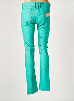 Jeans coupe slim broderie rivets taille normale vert APRIL 77 femme
