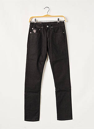 Jeans coupe slim broderie rivets taille normale noir APRIL 77 femme