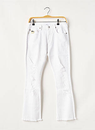 Jean coupe flare sélection denim taille normale blanc APRIL 77 femme
