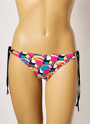 Bas de maillot de bain imprimé fantaisie bikini rose CHERRY BEACH femme