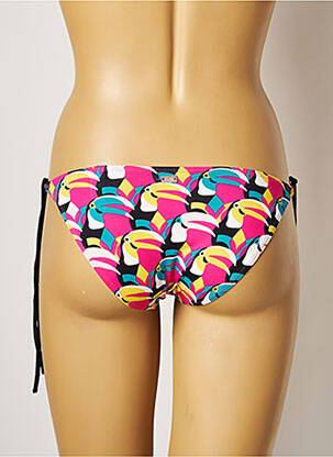 Bas de maillot de bain imprimé fantaisie bikini rose CHERRY BEACH femme