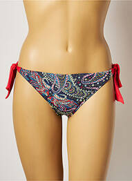 Bas de maillot de bain fermeture liens à nouer bikini bleu CHERRY BEACH femme