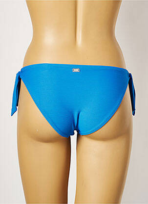 Bas de maillot de bain tissage texturé bikini bleu CHERRY BEACH femme