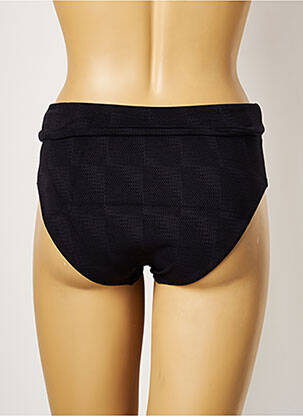 Bas de maillot de bain tissage texturé culotte noir LOU femme