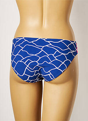 Bas de maillot de bain imprimé fantaisie culotte bleu BELCOR femme