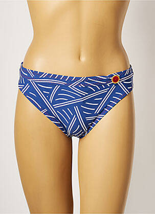Bas de maillot de bain stretch culotte bleu BELCOR femme
