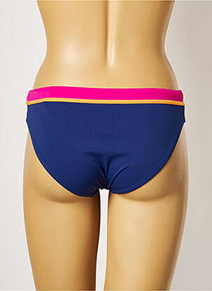 Bas de maillot de bain tissage satiné culotte bleu BELCOR femme