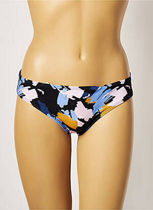 Bas de maillot de bain imprimé fantaisie culotte bleu LOU femme