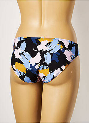 Bas de maillot de bain imprimé fantaisie culotte bleu LOU femme