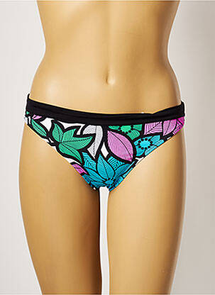 Bas de maillot de bain imprimé fleurs culotte noir CHERRY BEACH femme