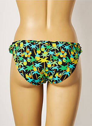 Bas de maillot de bain imprimé tie and dye culotte noir VARIANCE femme