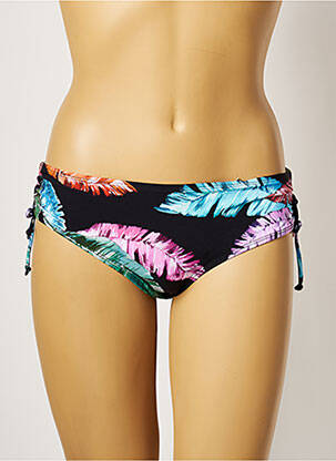 Bas de maillot de bain imprimé fantaisie culotte noir BELCOR femme