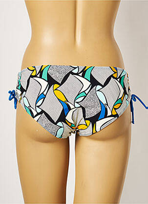 Bas de maillot de bain imprimé fantaisie culotte bleu BELCOR femme