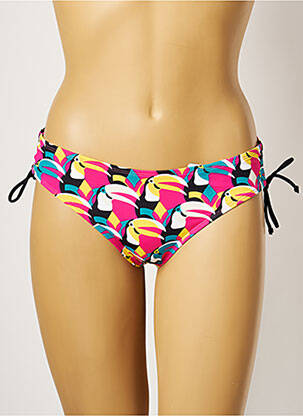 Bas de maillot de bain imprimé fantaisie culotte rose CHERRY BEACH femme