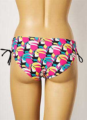 Bas de maillot de bain imprimé fantaisie culotte rose CHERRY BEACH femme