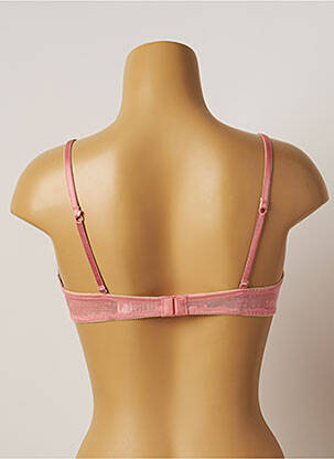 Soutien-gorge tissage dentelle haut soutien-gorge emboitant rose INTIMA CHERRY femme