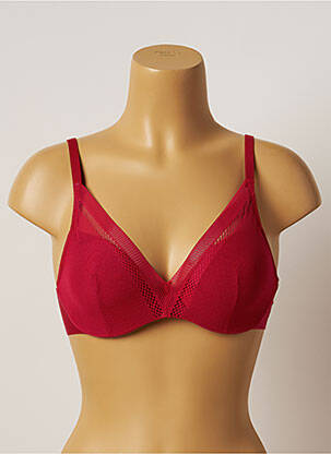 Soutien-gorge tissage dentelle haut soutien-gorge emboitant rose FEMILET femme
