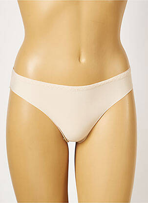 Tanga micro fibres beige H & N femme