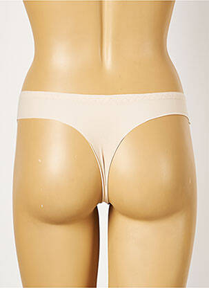 Tanga micro fibres beige H & N femme