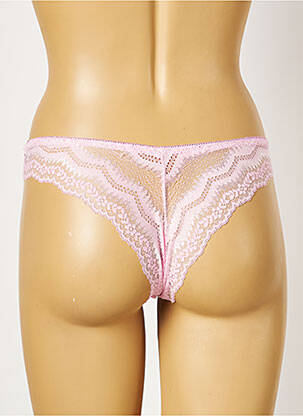 Tanga micro fibres rose ROSA JUNIO femme