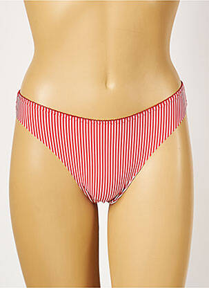 Tanga micro fibres rouge ROSA JUNIO femme