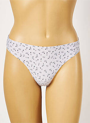 Tanga micro fibres gris HANA femme