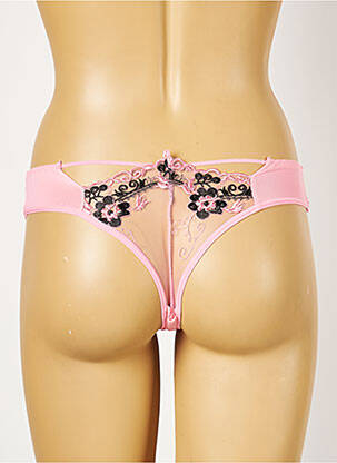 Tanga micro fibres rose ROSA JUNIO femme