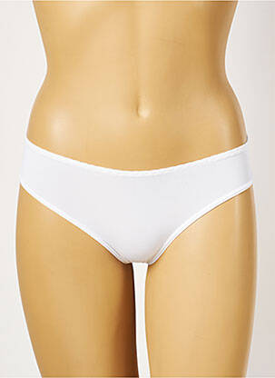 Tanga micro fibres blanc ROSA JUNIO femme