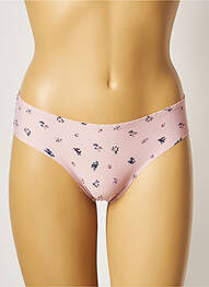 Culotte tissage satiné rose HANA femme