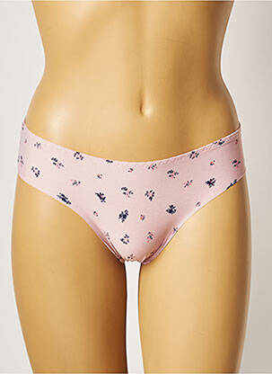 Culotte tissage satiné rose HANA femme