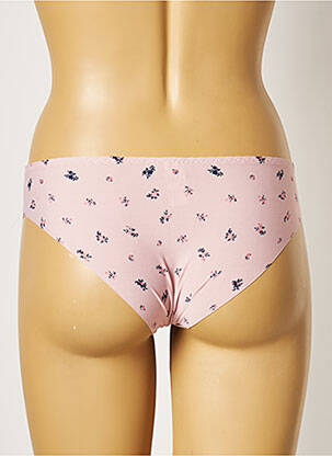 Culotte tissage satiné rose HANA femme