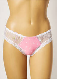 Culotte tissage dentelle rose ROSA JUNIO femme