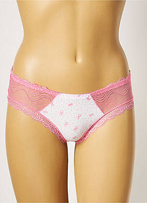 Culotte tissage dentelle blanc ROSA JUNIO femme