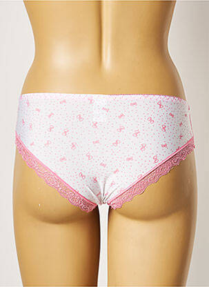 Culotte tissage dentelle blanc ROSA JUNIO femme