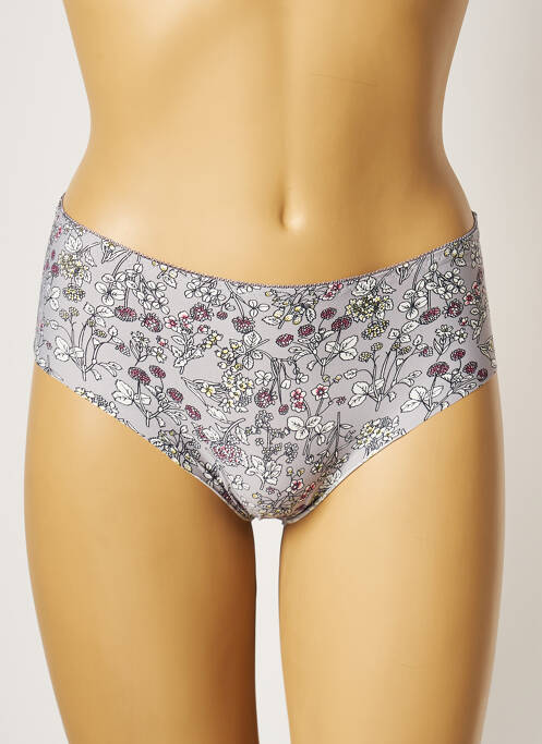 Culotte tissage satiné gris ROSA JUNIO femme