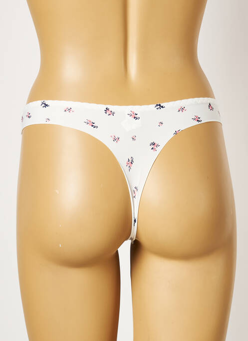 Tanga blanc HANA pour femme