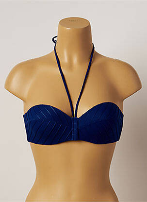 Haut de maillot de bain haut bandeau haut bandeau bleu LOU femme
