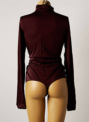 Body coupe cintrée manches longues marron WOLFORD femme