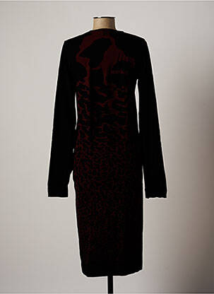 Robe mi-longue manches longues manches longues marron WOLFORD femme