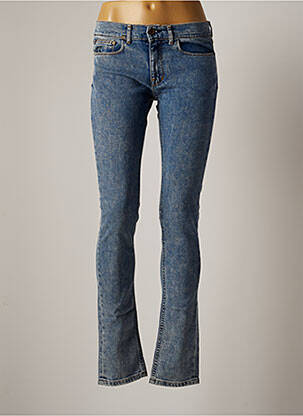 Jeans coupe slim broderie rivets taille normale bleu APRIL 77 femme