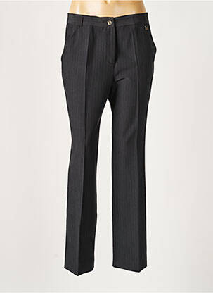 Pantalon droit stretch taille normale noir LAUREN VIDAL femme