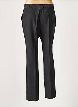 Pantalon droit stretch taille normale noir LAUREN VIDAL femme