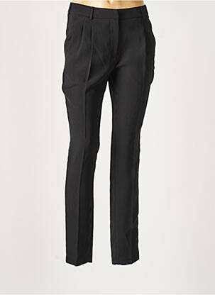 Pantalon chino taille normale taille normale noir LAUREN VIDAL femme