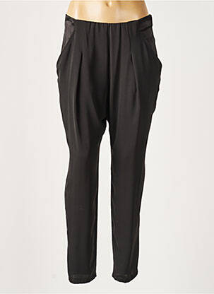 Pantalon slim taille normale taille normale noir LAUREN VIDAL femme