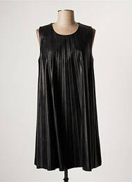 Robe courte sans manche sans manche noir LAUREN VIDAL femme